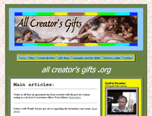 Tablet Screenshot of allcreatorsgifts.org